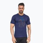 Vyriški termoaktyvūs marškinėliai Brubeck Outdoor Wool Pro navy blue