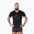 Vyriški termoaktyvūs marškinėliai Brubeck Outdoor Merino Wool Pro juodi/vilkas 3