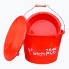 MatchPro žvejybinis kibiras su dubeniu ir dangčiu raudonas 910943