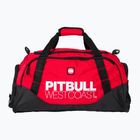 Pitbull West Coast TNT Sports 50 l vyrų treniruočių krepšys juodas/raudonas