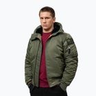 Vyriška striukė Pitbull Sherpa Hooded Bomber olive