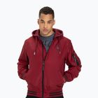 Vyriška striukė Pitbull West Coast Nimitz Hooded burgundy