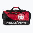 Pitbull West Coast Big Duffle Bag Logotipas Pitbull Sports 100 l juoda/raudona