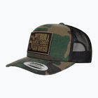 Vyriška kepuraitė su snapeliu Pitbull West Coast Mesh Snapback ,,Blood Dog" Camo Trucker wood/black