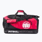 Pitbull West Coast Big Logo TNT 100 l juodas/raudonas vyriškas treniruočių krepšys