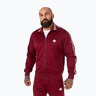 Vyriška striukė Pitbull West Coast Trackjacket Tape Logo Terry Group burgundy