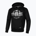 Vyriški Pitbull West Coast Steel Logo džemperiai su gobtuvu, juodi