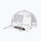 Vyriška kepurė su snapeliu Pitbull Mesh Full Cap Pitbull Usa Multicam white/camouflage