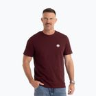 Vyriški marškinėliai Pitbull Small Logo dark burgundy