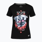 Moteriški marškinėliai Pitbull Fur Ever Love black