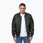 Vyriška striukė Pitbull Hacket Washed Bomber dark green