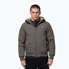 Vyriška žieminė striukė Pitbull Elkwood 3 Sherpa Hooded taupe
