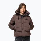 Moteriška žieminė striukė Pitbull Amalia Padded Hooded dark chocolate