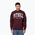 Vyriškas džemperis Pitbull Norton Crewneck dark burgundy