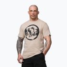 Vyriški marškinėliai Pitbull Palms ultra light sand logo