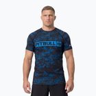 Vyriški marškinėliai Pitbull Hex Camo Hilltop Rashguard blue