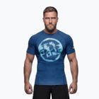 Vyriški marškinėliai Pitbull Rashguard Logo Palms blue