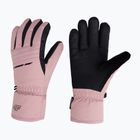 Moteriškos slidinėjimo pirštinės 4F RED002 šviesiai rožinės spalvos
