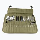 Stalo įrankių rinkinys OFFLANDER Camping Cutlery Set with Case green