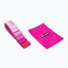 Treniruočių juostų rinkinys FORCEBAND Mini Band 5 szt. + E-BOOK pink