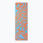 Jogos/fitneso kilimėlis FORCEBAND Abstract Orange 4 mm orange/blue