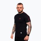 Vyriški marškinėliai Octagon Stripe black/red