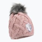 Moteriška žieminė kepurė FERA Equestrian Swarovski Snowflake pink 5.8.sn.ro
