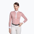 FERA Equestrian Nebula moteriški varžybiniai marškinėliai ilgomis rankovėmis rožinės spalvos 1.1.l