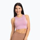 Moterų treniruočių viršutinė dalis Gym Glamour Tied Pink 442