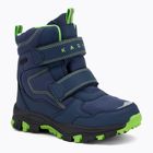 Vaikiški žieminiai batai KADVA Snowey Mid WaterProof tamsiai mėlyna/žalia