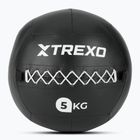 Medicininis kamuolys XTREXO Wall Ball 5 kg juodas