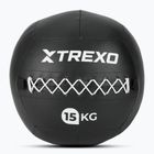 Medicininis kamuolys TREXO Wall Ball 15 kg juodas