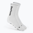Vaikiškos futbolo kojinės OneTeam Precision Grip non-slip 2-pack white