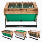 Žaidimų stalas 3in1 OneTeam FunArena stalo futbolas, oro ritulys, biliardas medinis/juodas