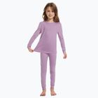 Vaikiškų termoaktyvių apatinių komplektas WOOLCANO Merino 100% SET0683 violetinis