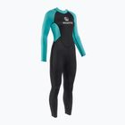 Moteriškas plaukimo hidrokostiumas AQUASTIC Wavey LG WMNS 2 mm juodas/mėtinis