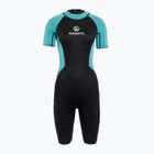 Moteriškas plaukimo hidrokostiumas AQUASTIC Wavey WMNS 2 mm juodas/mėtinis