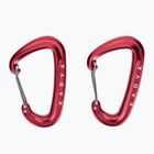 Karabinas hamako tvirtinimui KADVA Hammock Carabinier raudonas