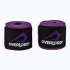 Bokso raiščiai Overlord elastiniai 350 cm violetiniai