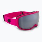 Vaikiški slidinėjimo akiniai 4F U067 hot pink neon