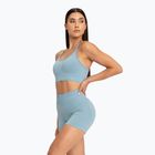 Moteriški treniruočių šortai Gym Glamour Push Up 2.0 blue lagoon