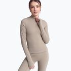 Moteriški marškinėliai ilgomis rankovėmis JOYINME Motion LS 1/4 Zip sage
