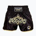 Ground Game Muay Thai vyriški bokso šortai 'Gold' black 21MTSHGOLDS