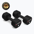 Hanteliai HMS HPT02 TPU 2 vnt. 4 kg black