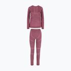 Moteriškų termo apatinių rinkinys Viking Lan Pro claret/light pink