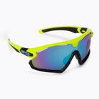 GOG Viper neoniniai geltoni/juodi/polichromatiniai baltai-mėlyni dviratininkų akiniai E595-2