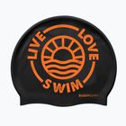 Plaukimo kepuraitė BuddySwim LLS2 Silicone black / orange