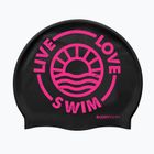 Plaukimo kepuraitė BuddySwim LLS2 Silicone black / pink