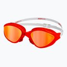 Plaukimo akiniai BuddySwim OzeanX Mirror red/white/orange