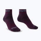 Moteriškos trekingo kojinės Bridgedale Hike Midweight Performance Ankle dark purple